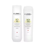 Szampony do włosów - Goldwell DUALSENSES RICH REPAIR Szampon 250 ml + Odżywka 200 ml 0000052701 - miniaturka - grafika 1