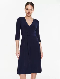 Sukienki - Lauren Ralph Lauren Sukienka codzienna 250769904002 Granatowy Regular Fit - grafika 1