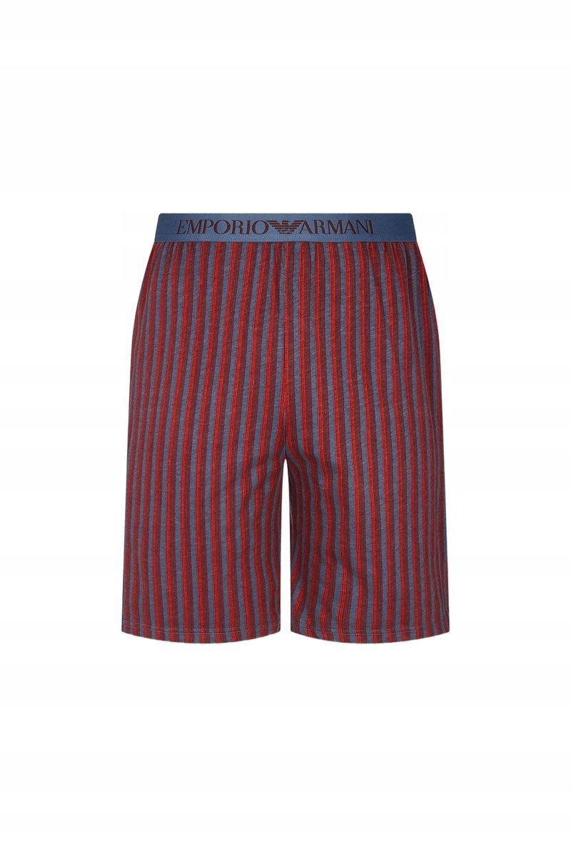 EMPORIO ARMANI SZORTY MĘSKIE W PASKI CZERWONE S 6BA