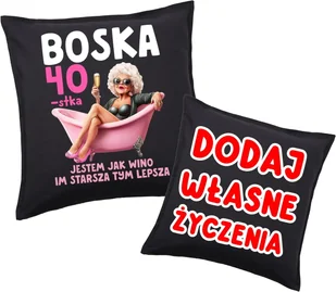 PODUSZKA na 40 urodziny z życzeniami na 40 urodziny - Poduszki dekoracyjne PODUSZKA na 40 urodziny z życzeniami na 40 urodziny - Poduszki dekoracyjne - miniaturka - grafika 1