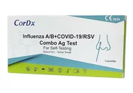 Testy na koronawirusa - CORDX Covid019/Grypa/RSV Combo 1 Sztuka - miniaturka - grafika 1