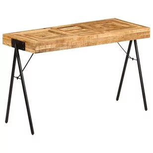 vidaXL Biurko z litego drewna mango, 118 x 50 x 75 cm vidaXL - Biurka - miniaturka - grafika 1