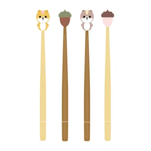 Długopis żelowy STRIGO Jesień wiewiórki i żołędzie - Długopisy - miniaturka - grafika 1