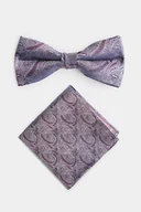 Krawaty i muchy męskie - Zestaw mucha z poszetką 00175A45PZA - miniaturka - grafika 1