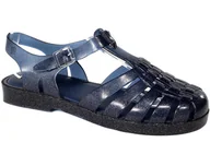 Sandały damskie - Sandały Melissa 33520-54139 Blue Glitter - MELISSA - miniaturka - grafika 1