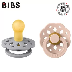 BIBS BBTB BOHEME CLOUD & BLUSH S 0-6m Smoczek uspokajający kauczukowy Hevea, 2 sztuki - Smoczki uspokajające - miniaturka - grafika 1
