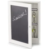 Meble do przedpokoju - Zeller Szafka na klucze tablica do pisania BLACKBOARD 22x5x30 cm ZEELER B01MXOK0G9 - miniaturka - grafika 1