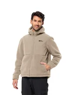 Kurtki męskie - Jack Wolfskin Męska kurtka polarowa z kapturem Rockslicht Jkt M - miniaturka - grafika 1