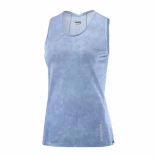 Koszulki sportowe damskie - Koszulka Salomon Sense Aero Tank W Chambray Blue - grafika 1