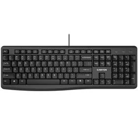 Canyon KB-50, drátová, USB, US/UK layout (CNE-CKEY5-CS) Czarna - Klawiatury - miniaturka - grafika 1