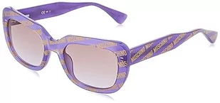 MoSCHINO Mos132/S Okulary przeciwsłoneczne, fioletowy wzór, 53 Kobiety, Fioletowy wzór, 53 - Okulary przeciwsłoneczne - miniaturka - grafika 1