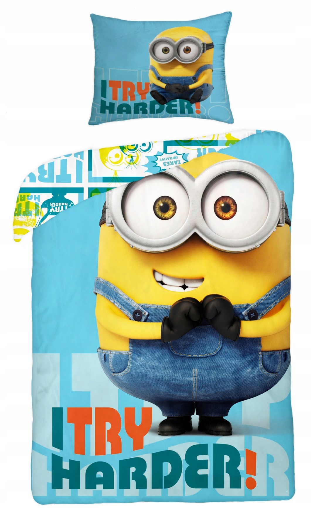 pościel dziecięca 140x200 Minionki bawełna