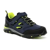Buty dla chłopców - Regatta Unisex dziecięce Chaussures Techniques De Marche Junior Basses Holcombe V buty trekkingowe, Granatowy wycinak do limonki - 18 EU - miniaturka - grafika 1