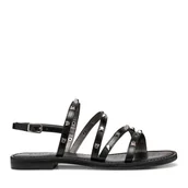 Sandały damskie - Sandały Geox D Maddalusiac D65YMH 0001J C9999 Czarny - miniaturka - grafika 1