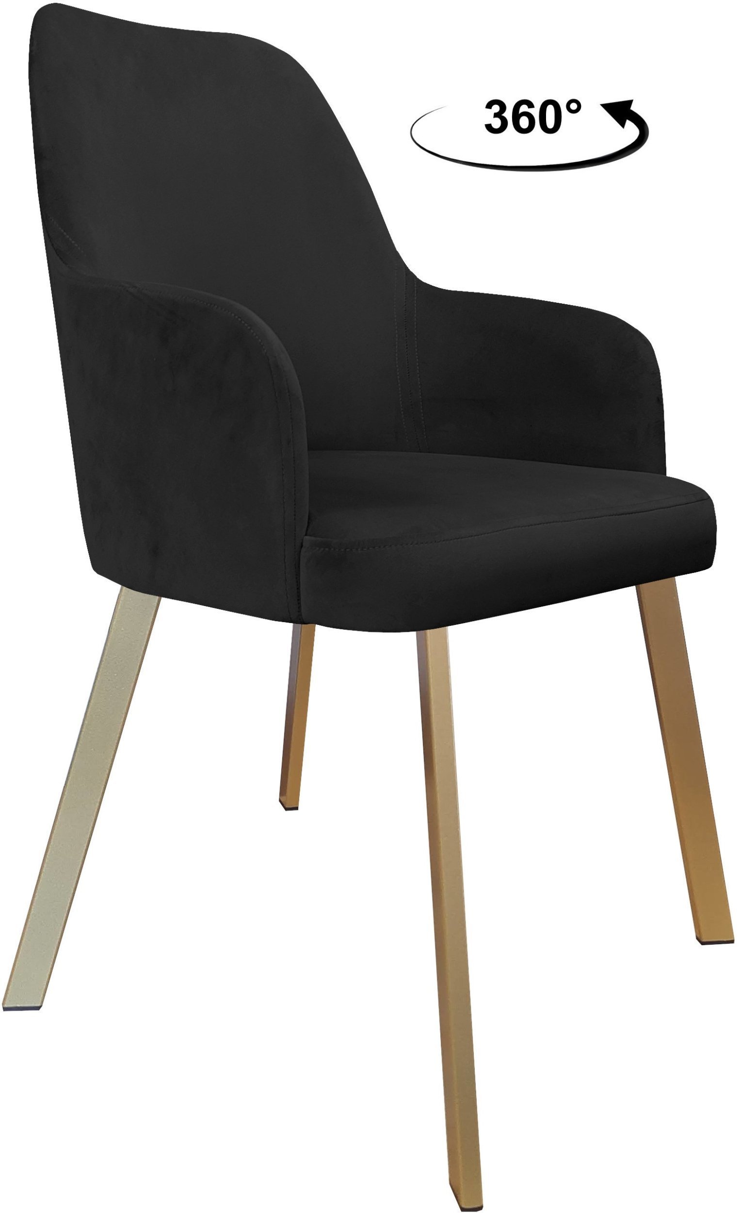 Krzesło obrotowe WESTA noga Profil złota MG19