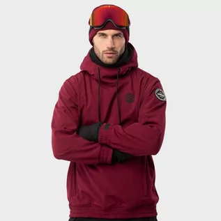 Kurtki narciarskie - Kurtka Sporty zimowe SIROKO W1 Groenland Bordowy Mężczyzna - grafika 1