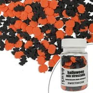 Dodatki do ciast w proszku - Posypka cukrowa HALLOWEEN STRASZYDŁA - DYNIE I NIETOPERZE mix Sweet Decor, 30 g - miniaturka - grafika 1