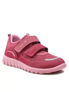 Buty dla dziewczynek - Superfit Sneakersy 1-006194-5510 D Różowy - grafika 1