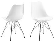Krzesła - D2.Design Krzesło Eris PP białe 145238 - miniaturka - grafika 1