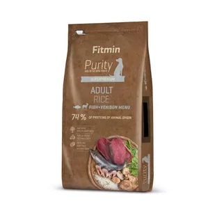 Fitmin Purity Adult Rice Fish&Venison 12 kg - Sucha karma dla psów - miniaturka - grafika 1