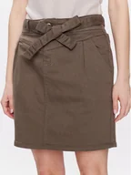 Spódnice - Morgan Spódnica jeansowa 231-JSTELA Khaki Regular Fit - miniaturka - grafika 1