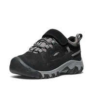 Buty dla chłopców - KEEN Wodoodporne buty trekkingowe Targhee 4 Low Unisex, Czarny stalowy szary, 27/28 EU - miniaturka - grafika 1