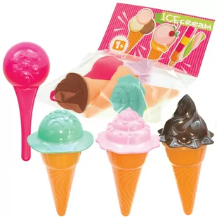 Zestaw Foremki Do Piasku Piaskownicy Lody Łyżka - Zabawki do piasku - miniaturka - grafika 2
