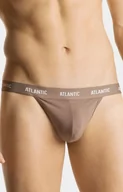Majtki męskie - Stringi męskie beżowe MP-1572, Kolor beżowy, Rozmiar M, ATLANTIC - Intymna - miniaturka - grafika 1