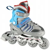 Rolki - Nils EXTREME NH18192 4w1 SZARO-NIEBIESKI ROZM.S(29-33) ŁYŻWOROLKI Z WYM. PŁ. HOKEJOWĄ EXTREME - miniaturka - grafika 1