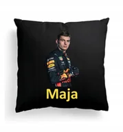 Poduszki dekoracyjne - Foto Poduszka Czarna Max Verstappen Formuła 1 F1 - miniaturka - grafika 1