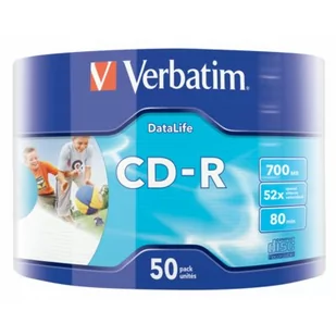 Verbatim Opt Media CD 700MB 50pcs - 43794 - Nośniki danych - miniaturka - grafika 1