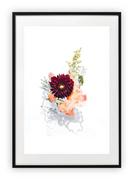 Plakaty - Plakat B1 70x100 cm Kwiat Rysunek Kwiaty WZORY - miniaturka - grafika 1