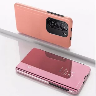 Clear View Case futerał etui z klapką Xiaomi Redmi K40 Pro+ / K40 Pro / K40 / Poco F3 różowy - Etui i futerały do telefonów - miniaturka - grafika 2