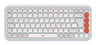 Klawiatury - Logitech POP Icon Keys klawiatura Uniwersalne Bluetooth QWERTZ Niemiecki Pomarańczowy, Biały - miniaturka - grafika 1