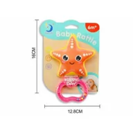 Gryzaki dla dzieci - Grzechotka gryzak rozgwiazka 188999 GAZELO - miniaturka - grafika 1