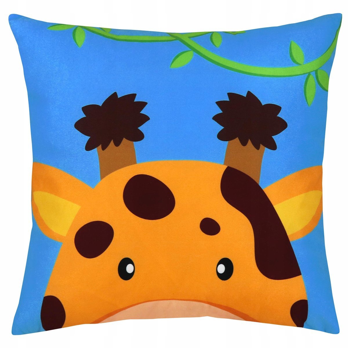 POSZEWKA NA PODUSZKĘ SAFARI 40x40 VELVET ŻYRAFA DO POKOJU DZIECIĘCEGO