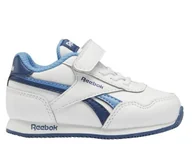 Buty dla dziewczynek - Buty dziecięce Reebok GW5280 ROYAL CL Białe - miniaturka - grafika 1