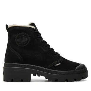 Trapery Palladium 98867-008-M Czarny - Botki damskie - miniaturka - grafika 1