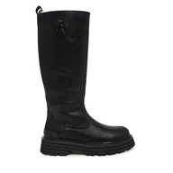 Kozaki damskie - Kozaki Patrizia Pepe PPJ980.01 Czarny - miniaturka - grafika 1