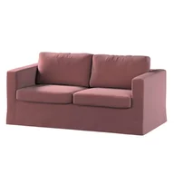 Pokrowce na meble - Dekoria pl pl Pokrowiec na sofę Karlstad 2-osobową nierozkładaną długi jasna śliwka welwet 165 x 89 x 64 cm Ingrid 618-705-38 - miniaturka - grafika 1