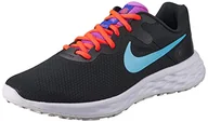 Trampki damskie - Nike Damskie trampki W Revolution 6 Nn, Czarny Bałtycki Niebieski Jasny Karmazynowy, 40.5 EU - miniaturka - grafika 1