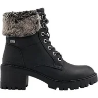 Botki damskie - Tom Tailor Botki sznurowane - Damskie - Kolor: Black - Rozmiar: 37 - miniaturka - grafika 1