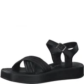 Sandały damskie - MARCO TOZZI Sandały damskie 2-28231-28, czarny - Czarna papka - 37 eu - miniaturka - grafika 1