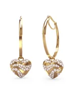 Kolczyki - Guess Kolczyki JUBE04 505JW Złoty - miniaturka - grafika 1