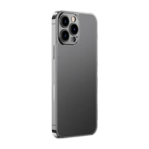 Baseus Frosted Glass Case etui pokrowiec do iPhone 13 Pro sztywna obudowa z żelową ramką przezroczysty (ARWS000702) - Etui i futerały do telefonów - miniaturka - grafika 8