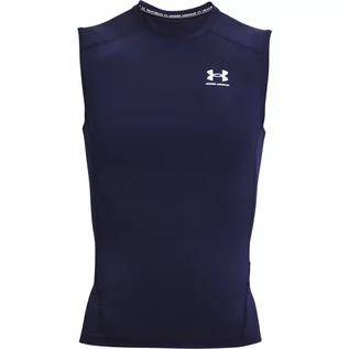 Koszulki męskie - Under Armour, Top treningowy męski HG Armour Comp SL, 1361522-410, Granatowy, Rozmiar L - grafika 1