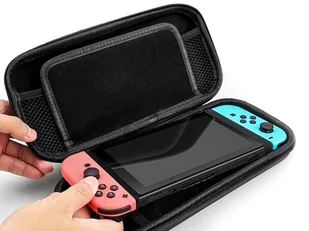 Etui futerał pokrowiec Alogy do konsoli Nintendo Switch Niebieskie 02 + Szkło - Akcesoria do Nintendo - miniaturka - grafika 5