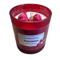 Świece - Świeca sojowa świąteczna zapachowa Żurawina Dzwoneczek w czerwonym kubku 180 ml - miniaturka - grafika 1