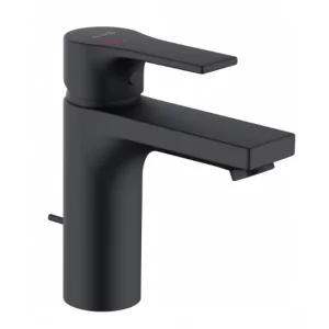 KLUDI 482933965 ZENTA SL jednouchwytowa bateria umywalkowa, 100, zestaw odpł.; EcoPlus; czarny mat - Baterie umywalkowe - miniaturka - grafika 1