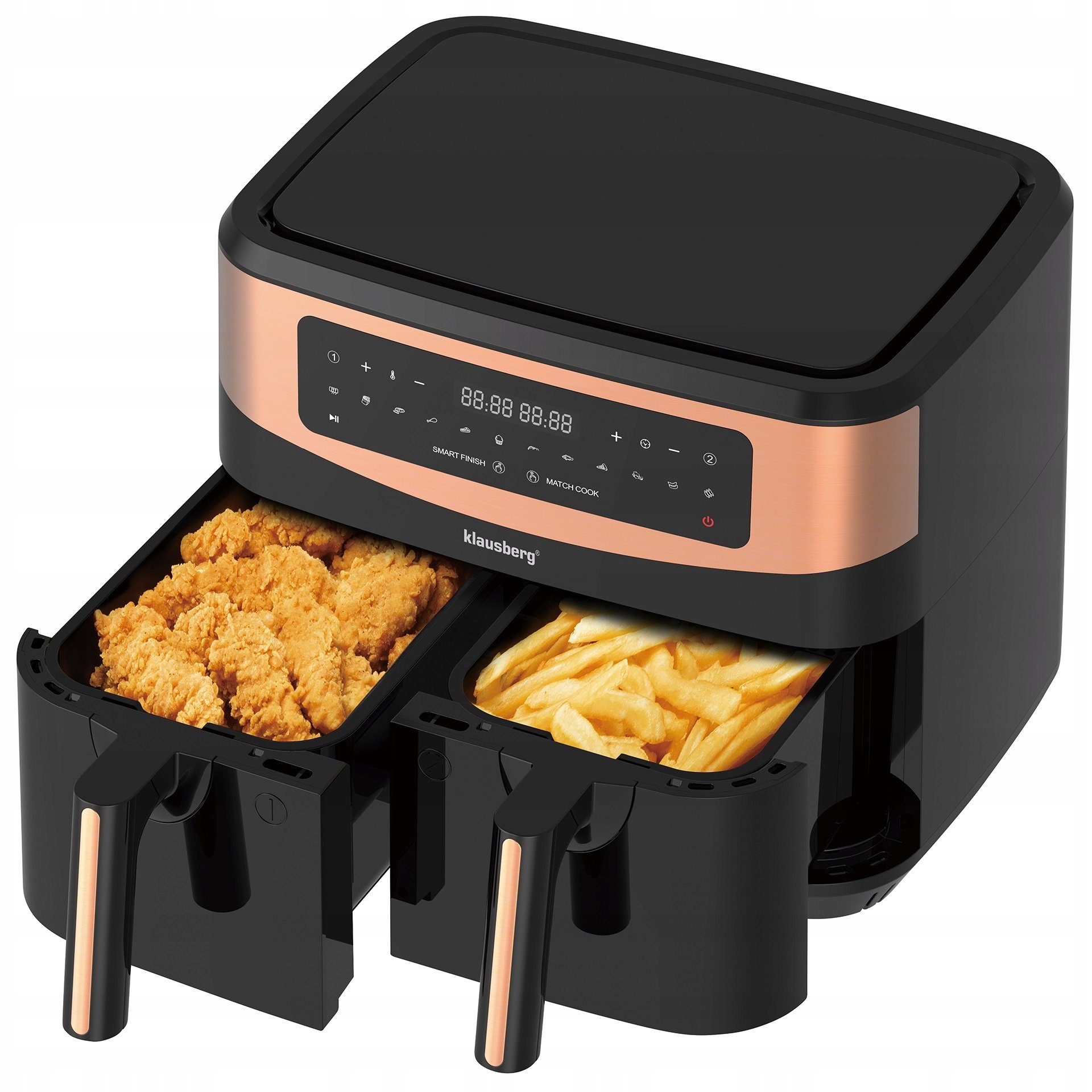 2x4,5L Frytownica Beztłuszczowa Frytkownica 9L Air 2600W